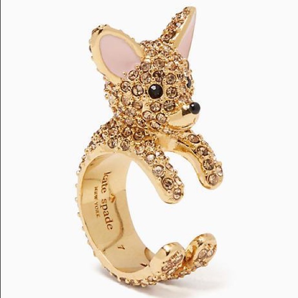 Kate Spade HAUTE STUFF Chihuahua Statement Ring - Picture 7 of 9